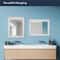 Head West® Textured Chrome Rectangular Wall Vanity Mirror